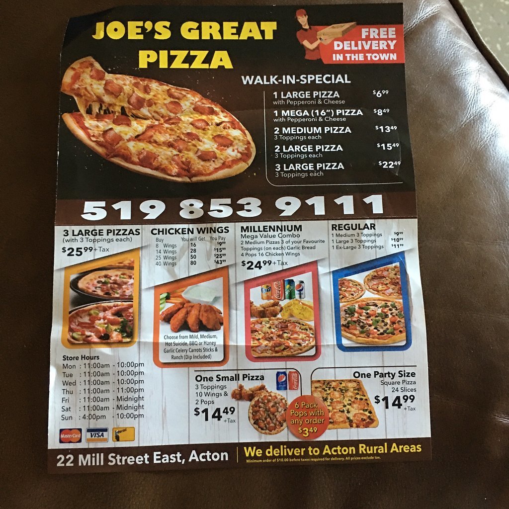 A Joe`s Great Pizza